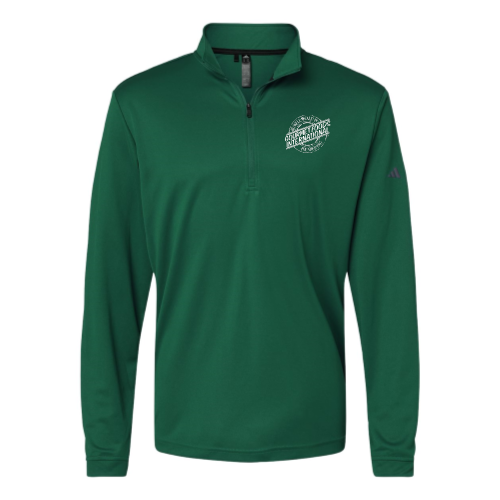 GFI Foods - Adidas Mens Lightweight Quarter-Zip Green